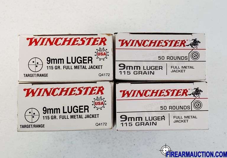 Winchester Target/Range 9 MM Luger - 115 Gr FMJ (4 X 50)