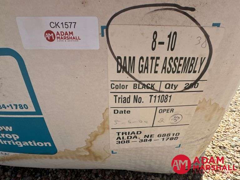 (1) Box Triad Irrigation Pipe Gates