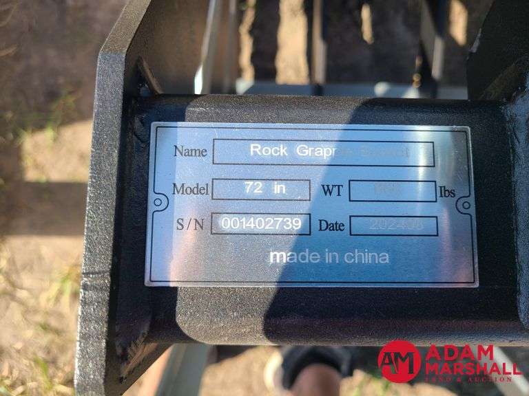 Unused Greatbear Rock Grapple Bucket - 72"