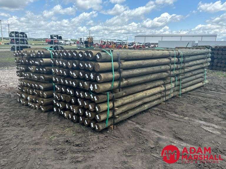 (320) Southern Yellow Pine Copper Treated Posts (sold 320 x bid)