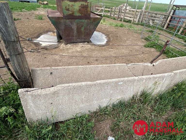 (14) Concrete Feed Bunks - 8FT