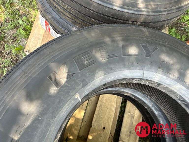 (2) Kelly, Armor Steel LHS Tire - 295/75R22.5