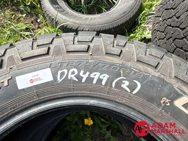 (2) USED Cooper, Discoverer Tires - AT3, 275/70R18