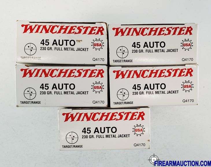 Winchester Target/Range 45 Auto - 230 Gr FMJ (5 X 50)
