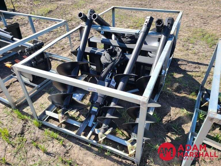 Unused Greatbear Post Hole Auger w/ 3 bits