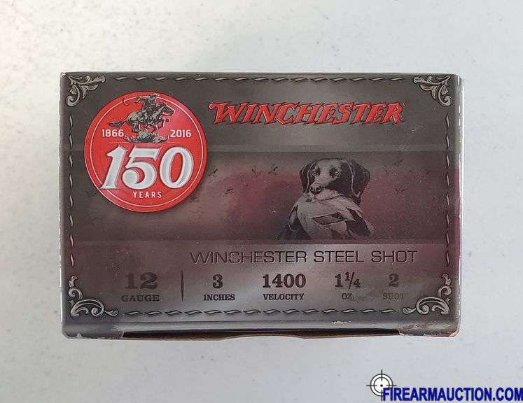 Winchester Steel Shot "150 Yrs" - 12 GA, 3", 2 Shot (1 X 25)