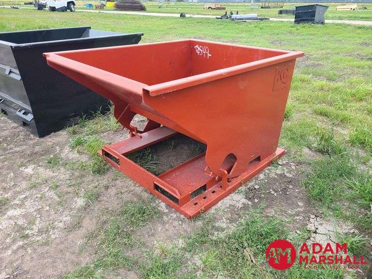 Unused Kit Container Self Dumping Dumpster w/ Fork Pockets