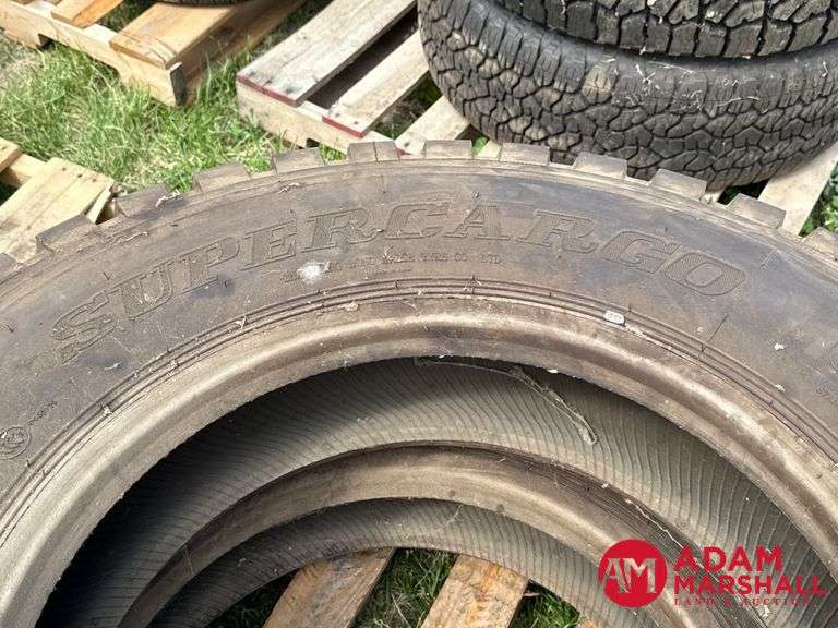 (2) NEW Supercargo, SC306, Load Range H Tires - 11R24.5