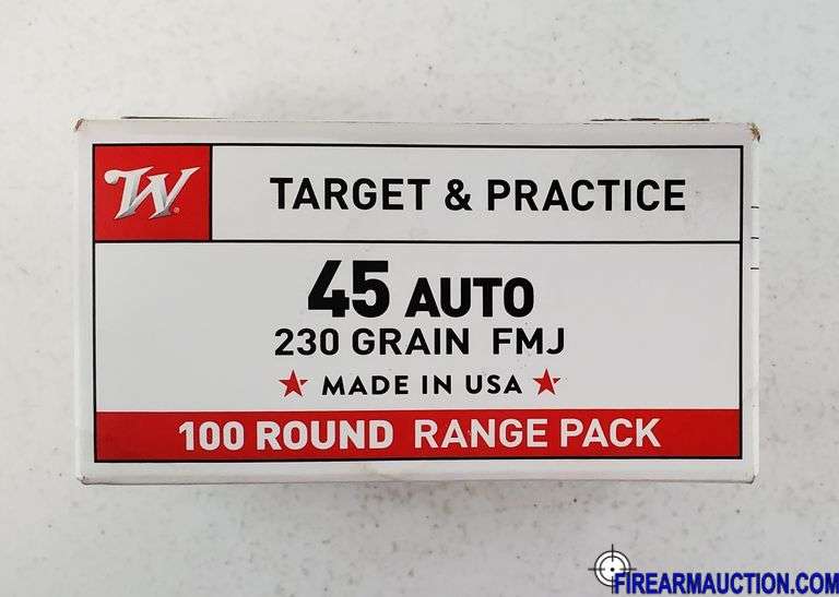 Winchester Target & Practice 45 Auto - 230 Gr FMJ (1 X 100)