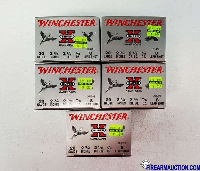 Winchester Super-X Game Load - 20 GA, 2-3/4", 8 Shot (5 X 25)