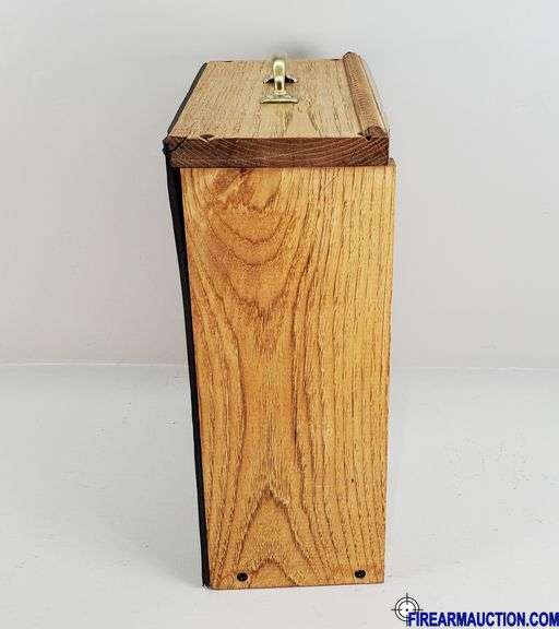 Wooden Shotgun Shell Box Display W/Assorted Vintage Boxes - 12"W X 6"D X 14.5"H