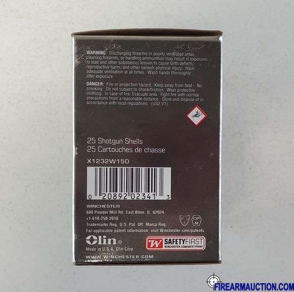 Winchester Steel Shot "150 Yrs" - 12 GA, 3", 2 Shot (1 X 25)