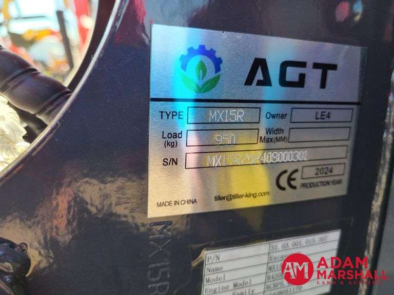Unused 2024 AGROTK MX15R Mini Excavator - Gasoline