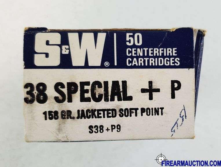 S&W 38 Special + P - 150 Gr Jacketed Soft Point (2 X 50)