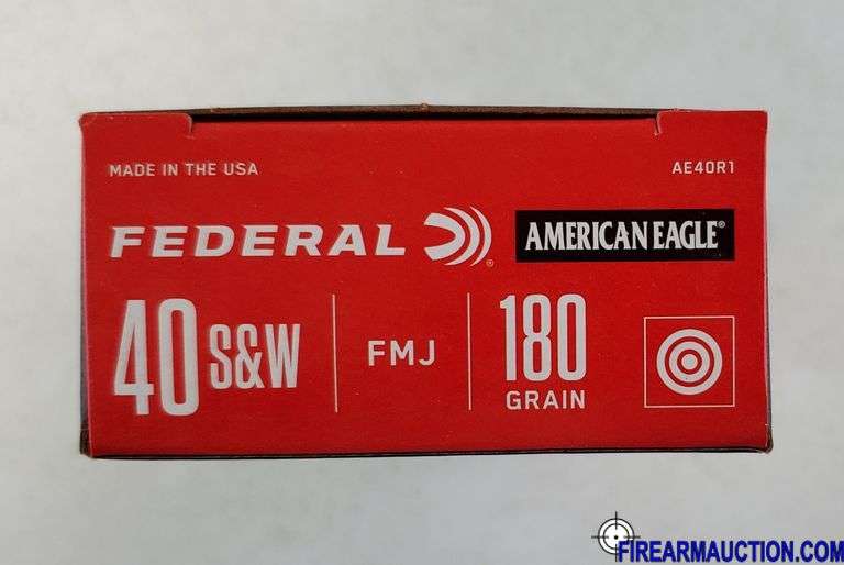 Federal/American Eagle 40 S&W - 180 Gr FMJ (1 X 50)