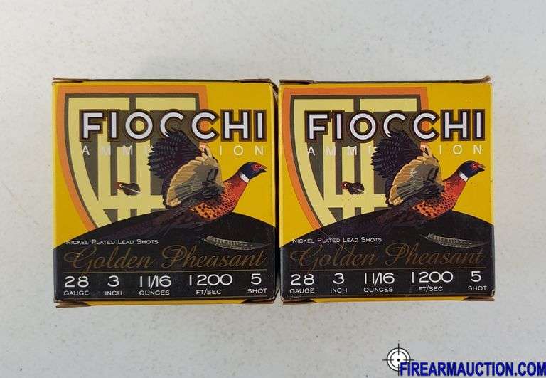 Fiocchi Golden Pheasant - 28 GA, 3", 5 Shot (2 X 25)