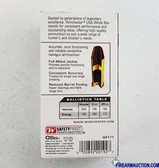 Winchester Target 38 Special - 130 Gr FMJ (5 X 50)