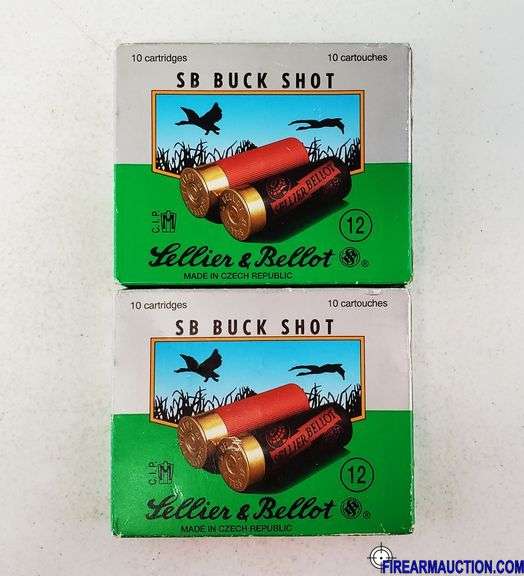 Sellier & Bellot SB Buck Shot - 12 GA, 4 Buck, 21 Pellet (2 X 10)