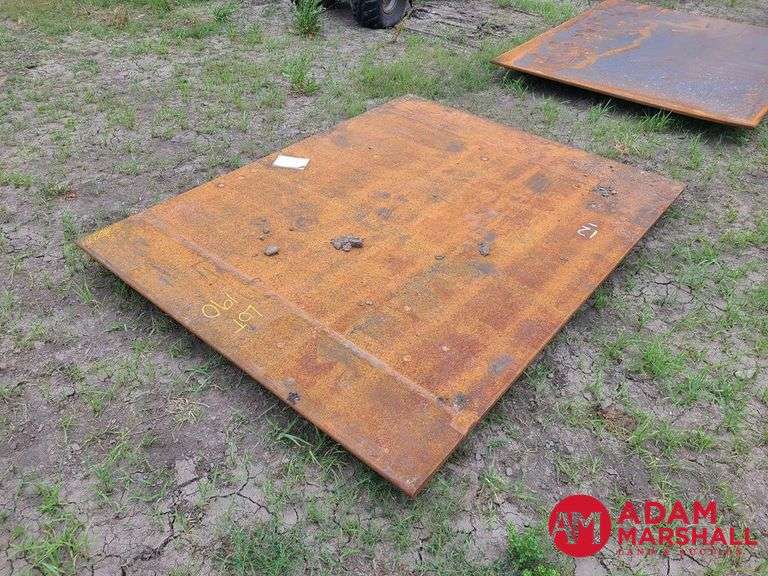 Unused Steel Road Plate - 7/8 x 63 IN x 80 IN