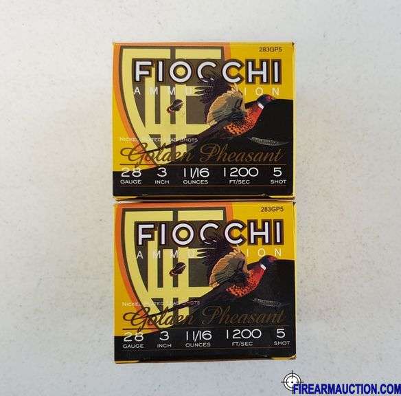 Fiocchi Golden Pheasant - 28 GA, 3", 5 Shot (2 X 25)