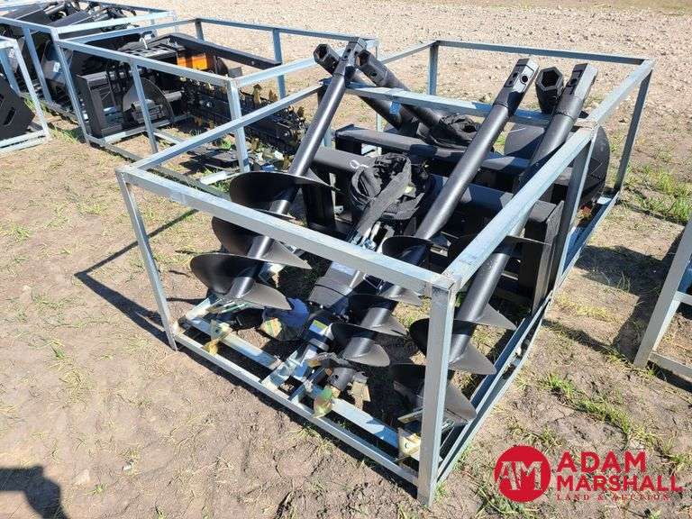 Unused Greatbear Post Hole Auger w/ 3 bits
