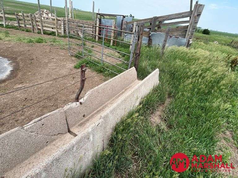 (14) Concrete Feed Bunks - 8FT