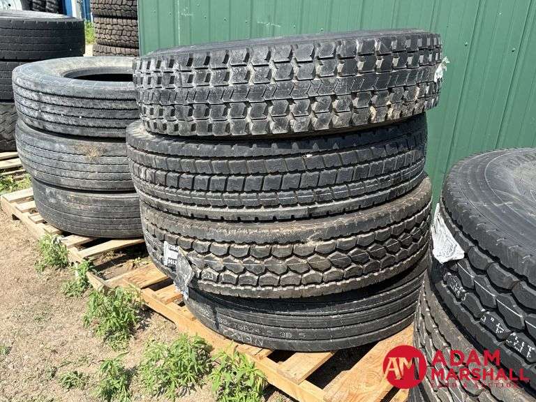 (4) Semi Tires – 3 New, 1 Recap - R24.5