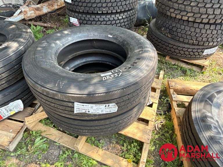 (2) Kelly, Armor Steel LHS Tire - 295/75R22.5