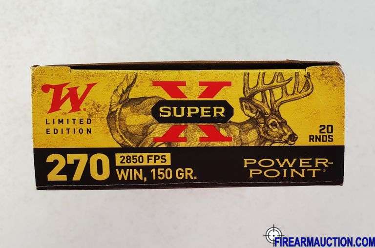 Winchester Super-X Power-Point "100 Yrs Limited Edition" 270 Win - 150 Gr (1 X 20)