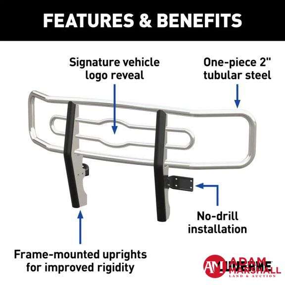 Luverne   Chrome Steel   2IN Tubular Grille Guard
