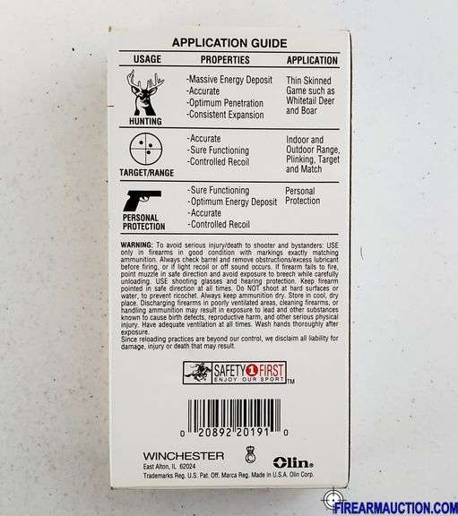 Winchester Target/Range 45 Auto - 230 Gr FMJ (5 X 50)