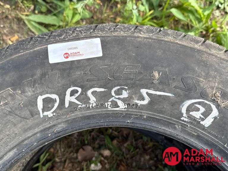 (2) USED Douglas, Allseason Tire - 235/65R17