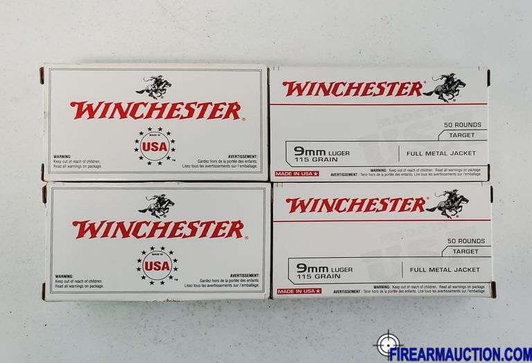 Winchester Target/Range 9 MM Luger - 115 Gr FMJ (4 X 50)