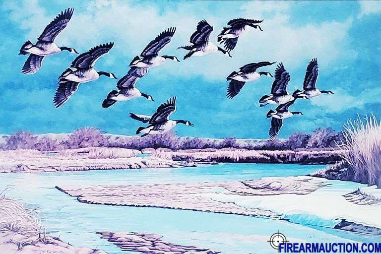 Wildlife Framed Print - "Storm Front On The Platte"