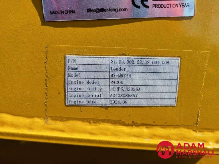 Unused 2024 MX-MRT14 Mini Stand On Skid Steer