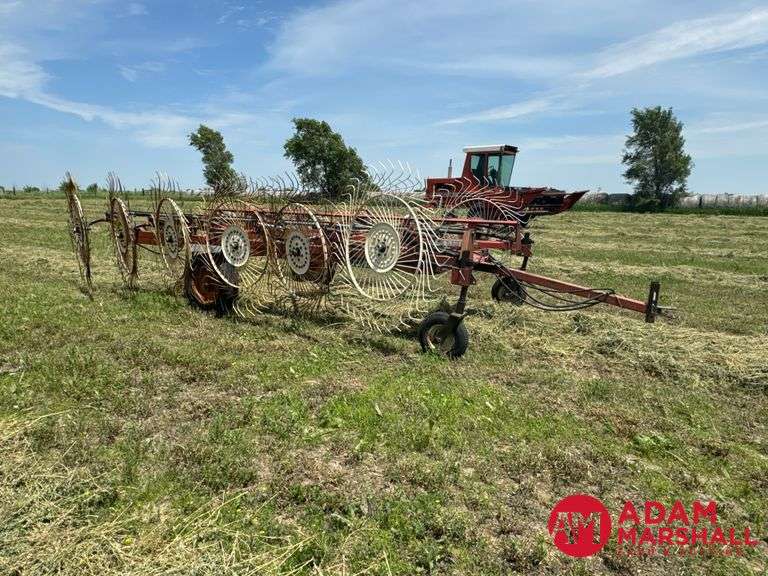 H&S  12 Wheel  Bi-Fold Rake