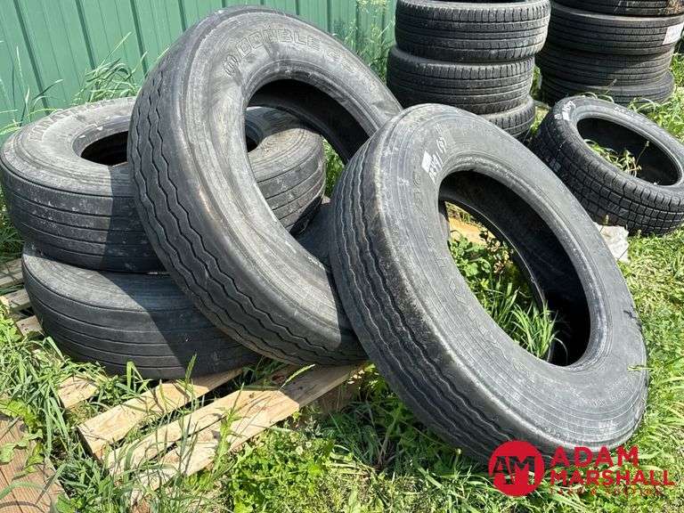 (4) USED Semi Tires - Various Sizes