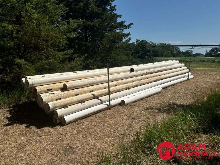 (48) 8IN Plastic Irrigation Pipe