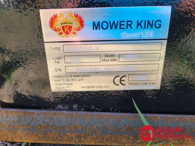 Unused 2024 AGT SSECAG-Y Heavy Duty Auger For Skid Steer
