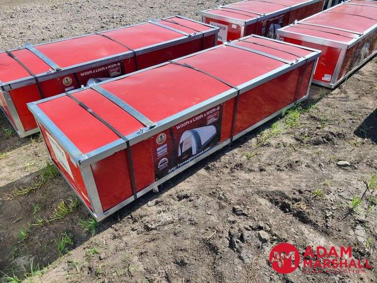 Unused Storage/Hoop building tent 20W x 30L x 12T (C203012R) w/ one roll up door