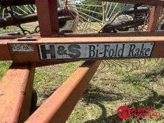 H&S  12 Wheel  Bi-Fold Rake