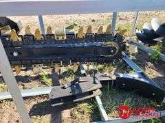 Unused Great Bear Trencher For Skid Steer, 40" depth x 6" width