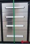 Unused Steelman Tool Box - Stainless Steel, 30 Drawer & 2 Door - 114"W x 25"D x  77"H