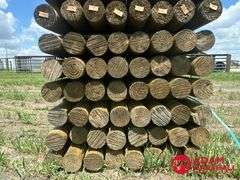 (72) Southern Yellow Pine Copper Treated Posts (sold 72 x bid)