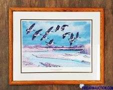 Wildlife Framed Print - "Storm Front On The Platte"
