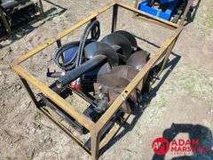 Unused 2024 AGT SSECAG-Y Heavy Duty Auger For Skid Steer
