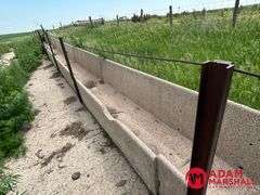 (14) Concrete Feed Bunks - 8FT