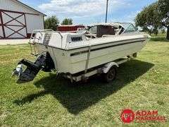 1976  Mark Twain Marin  V-Hull Boat w/Trailer - 16FT