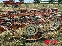 H&S  12 Wheel  Bi-Fold Rake