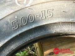 (1) BKT Tire - TF-9090, 5.00-15